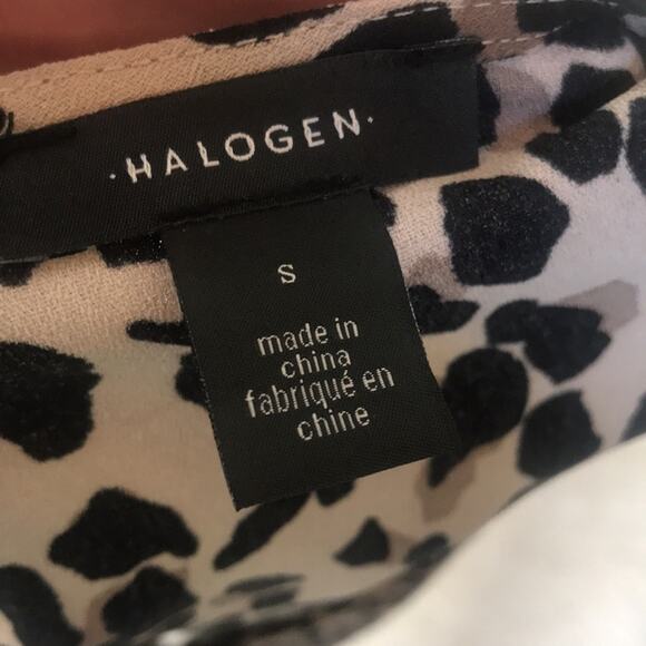 Halogen Leopard Print Polyester Brown Tank Women's Size Small - Picture 5 of 6